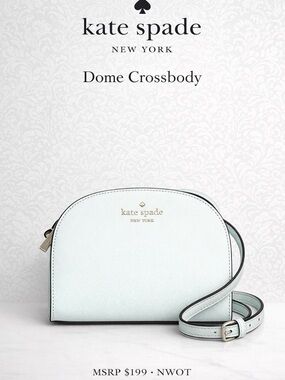 Kate Spade New York Mint Dome Crossbody Bag Saffiano Leather NWOT